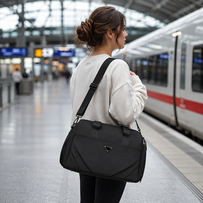 SHYMKENT Travel Bag, 46x22x28cm, Oxford, Black
