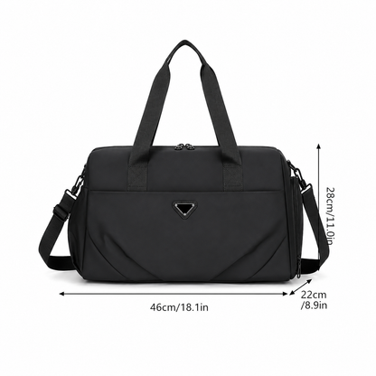 SHYMKENT Travel Bag, 46x22x28cm, Oxford, Black