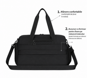 SHYMKENT Travel Bag, 46x22x28cm, Oxford, Black
