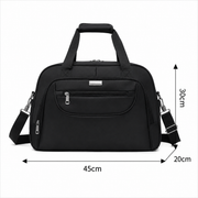 AKTAU Travel Bag, 45x20x30 cm, Oxford, Black