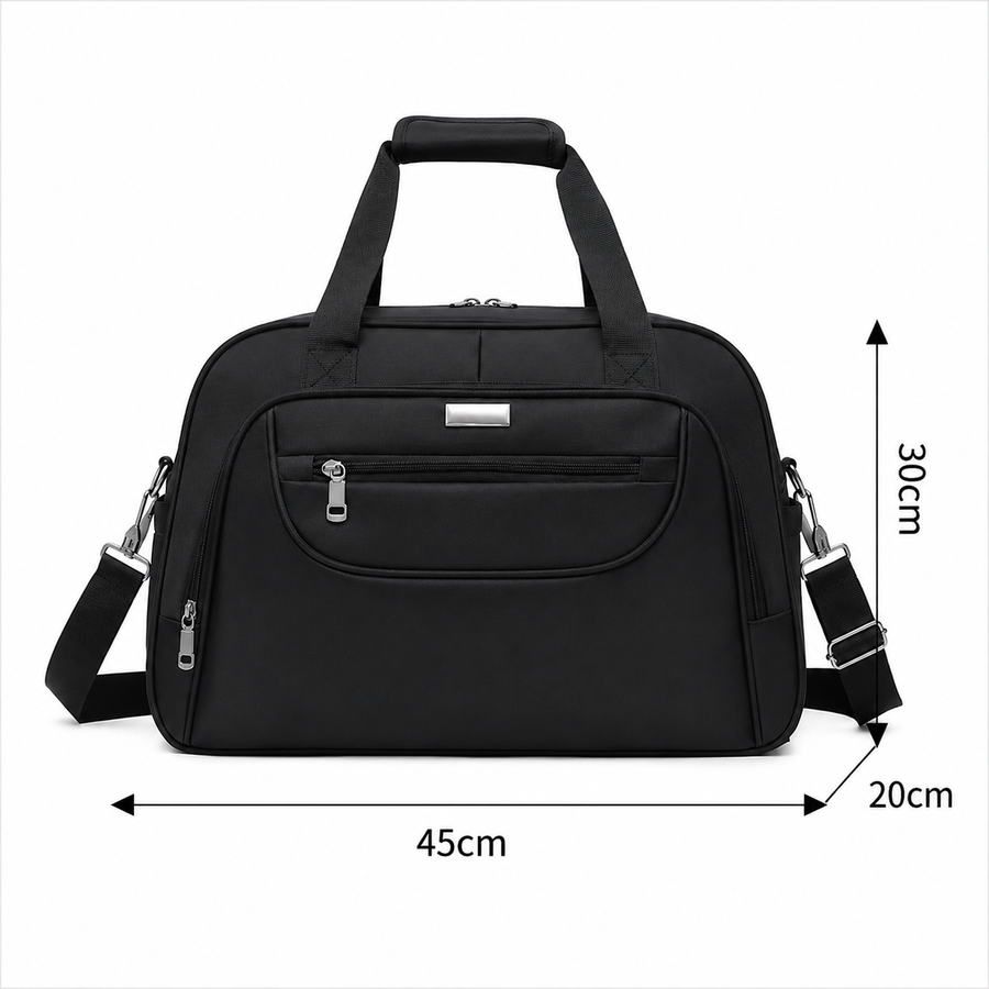 AKTAU Travel Bag, 45x20x30 cm, Oxford, Black