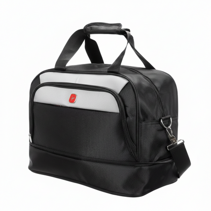 KHIVA Expandable Travel Bag, 40x20x25cm, Oxford, Black