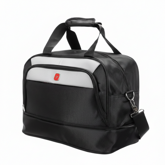 KHIVA Expandable Travel Bag, 40x20x25cm, Oxford, Black