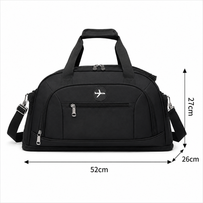 KARAGANDA Travel Bag, 54x26x27 cm, Oxford, Black