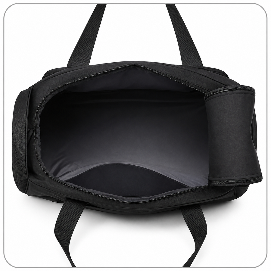 KARAGANDA Travel Bag, 54x26x27 cm, Oxford, Black