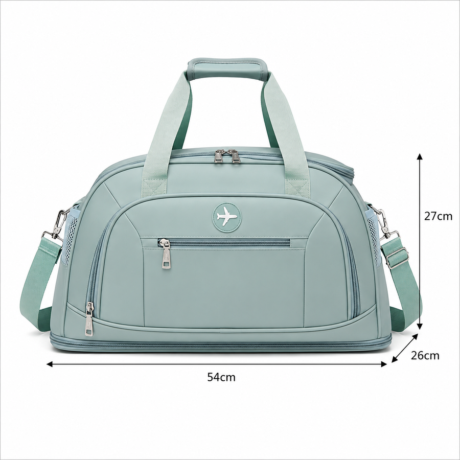 KARAGANDA Travel Bag, 54x26x27 cm, Oxford, Light Blue