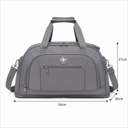 KARAGANDA Travel Bag, 54x26x27 cm, Oxford, Grey