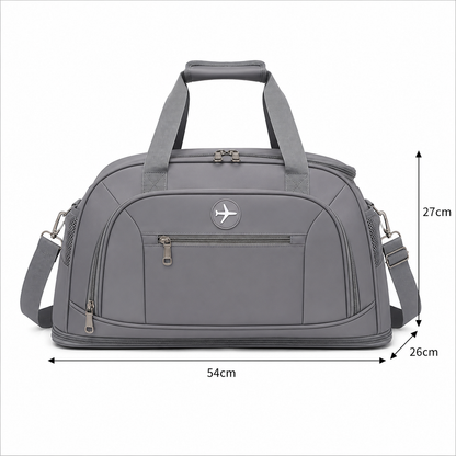 KARAGANDA Travel Bag, 54x26x27 cm, Oxford, Grey