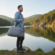 KARAGANDA Travel Bag, 54x26x27 cm, Oxford, Grey