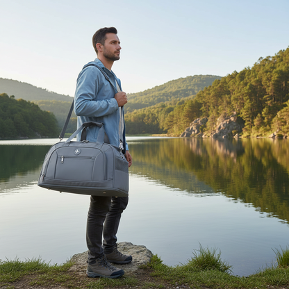 KARAGANDA Travel Bag, 54x26x27 cm, Oxford, Grey