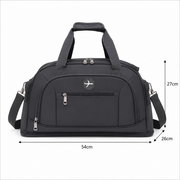 KARAGANDA Travel Bag, 54x26x27 cm, Oxford, Dark Grey