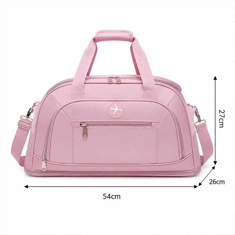 KARAGANDA Travel Bag, 54x26x27 cm, Oxford, Pink