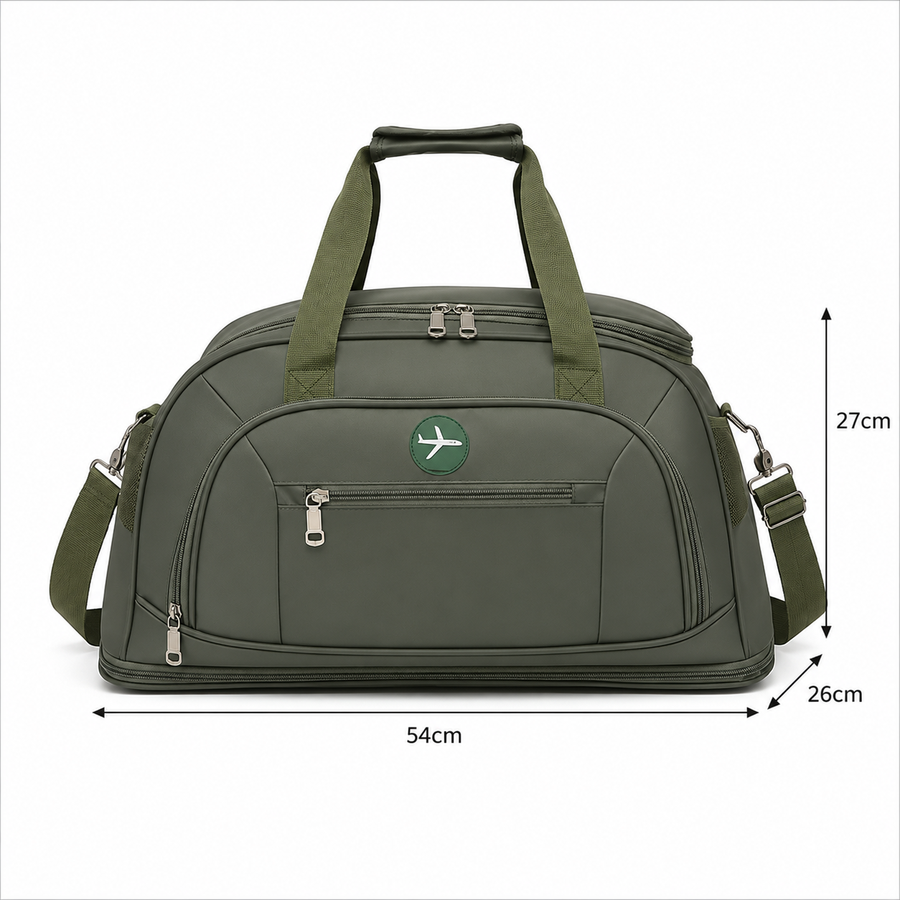 KARAGANDA Travel Bag, 54x26x27 cm, Oxford, Green