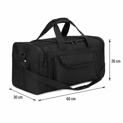 Travel Bag KOSTANAY, 60x30x26 cm, Oxford, Black