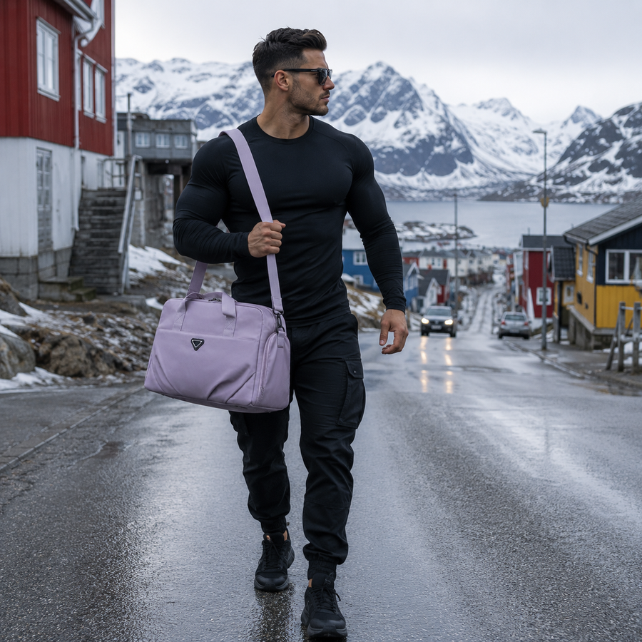 SHYMKENT Travel Bag, 46x22x28cm, Oxford, Purple