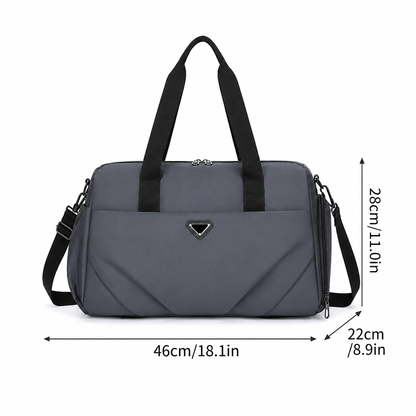 SHYMKENT Travel Bag, 46x22x28cm, Oxford, Dark Grey