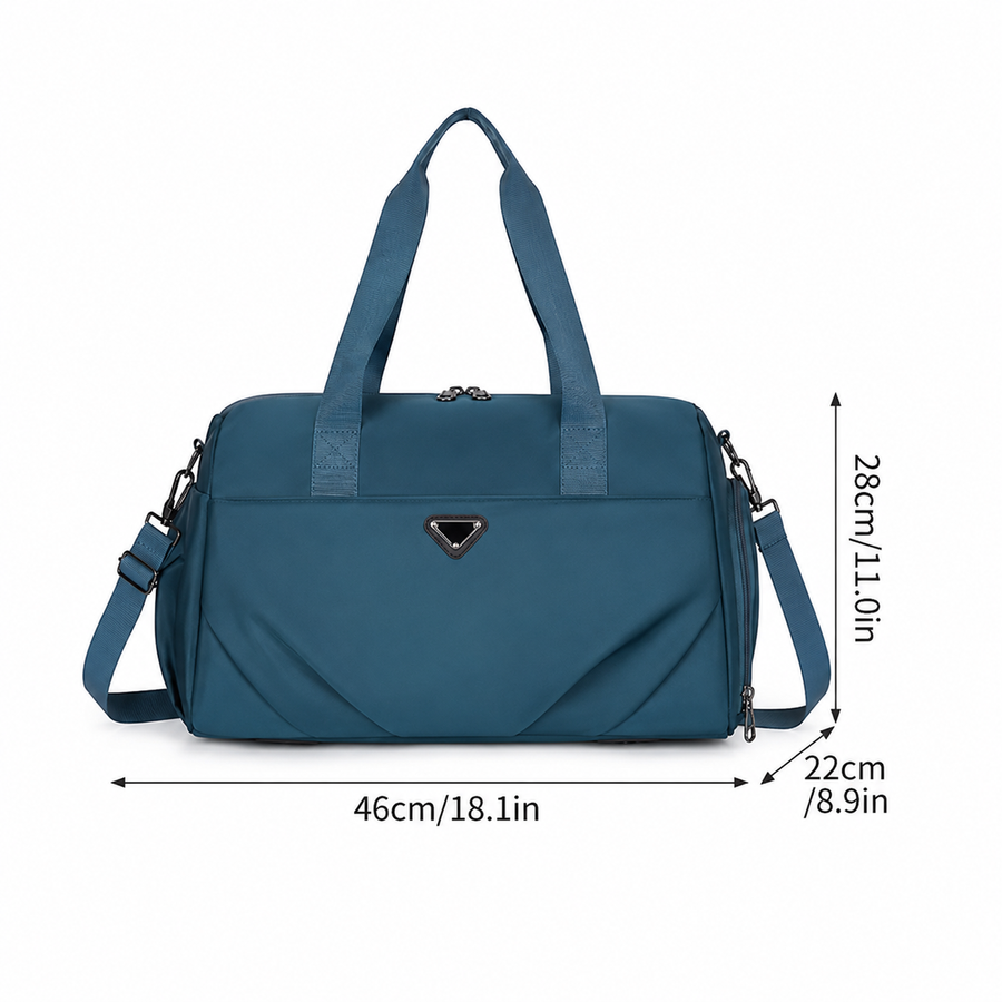SHYMKENT Travel Bag, 46x22x28cm, Oxford, Green