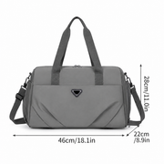 SHYMKENT Travel Bag, 46x22x28cm, Oxford, Gray Green