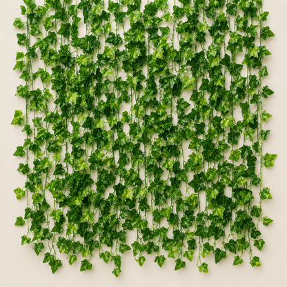 Artificial Ivy Garland Plant, 12 Branches x 72 Leaves, Green