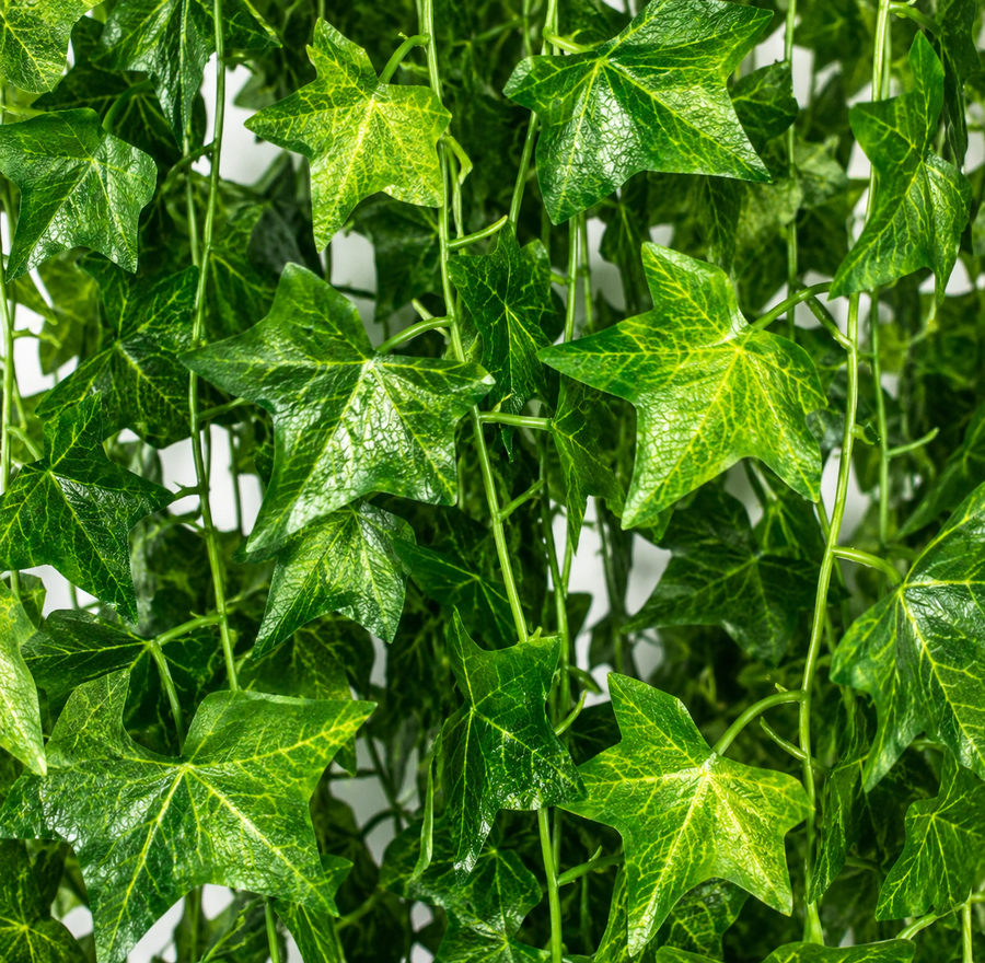Artificial Ivy Garland Plant, 12 Branches x 72 Leaves, Green