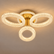 LED chandelier with remote control VEYRO, 39W, Cold/Warm/Neutral Light, Dimmable, Gold