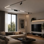 Grila LED Pentru Sina Magnetica ZARAFSHAN, 12W, Lungime 22.3cm, Lumina Neutra, Negru