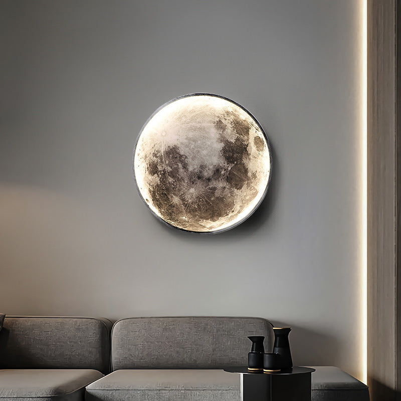 Moon Decorative LED Wall Light 83W Diameter 120CM Cold/Neutral/Warm Light 3000K/4000K/6000K