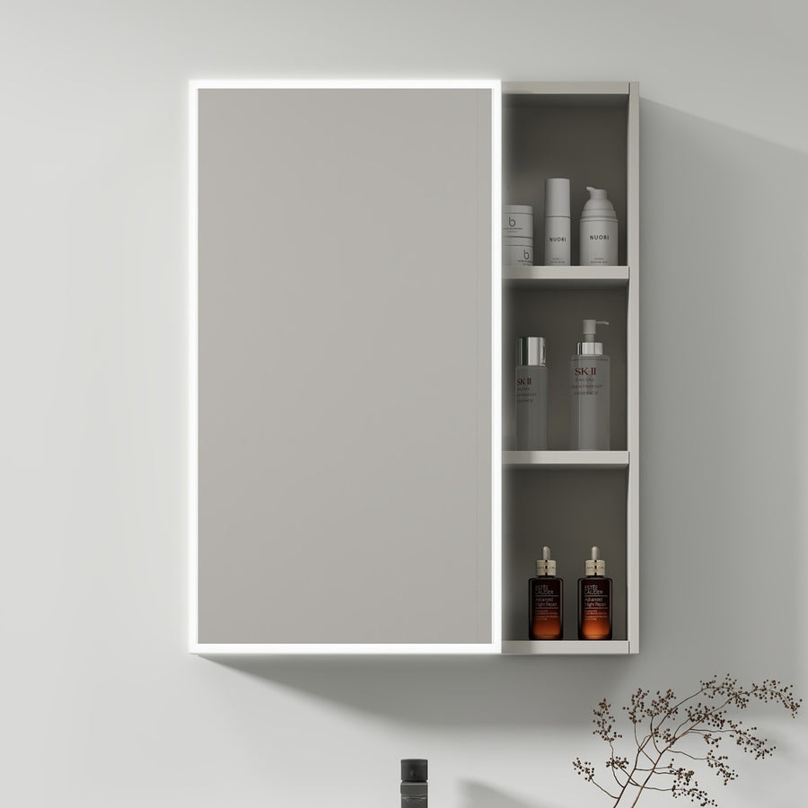 Ingrid Wardrobe With LED Mirror DBP123 80x70 White