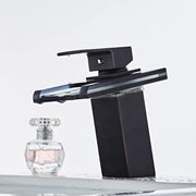 Basin Mixer, Alloy and Glass, Black, OD3007