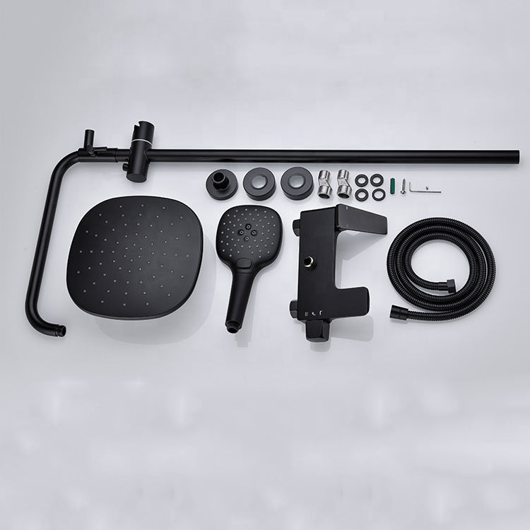 Shower Column, Sanitary Brass, Black, 9960H