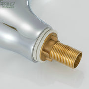 Basin Mixer with Fixed Spout, Alloy, Chrome, LV002
