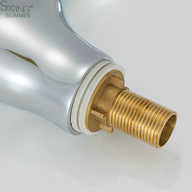 Basin Mixer with Fixed Spout, Alloy, Chrome, LV002