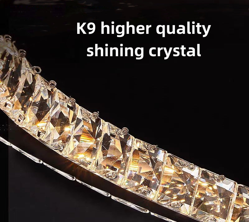 Crystal LED Chandelier with Remote Control Latifah 118W Silver