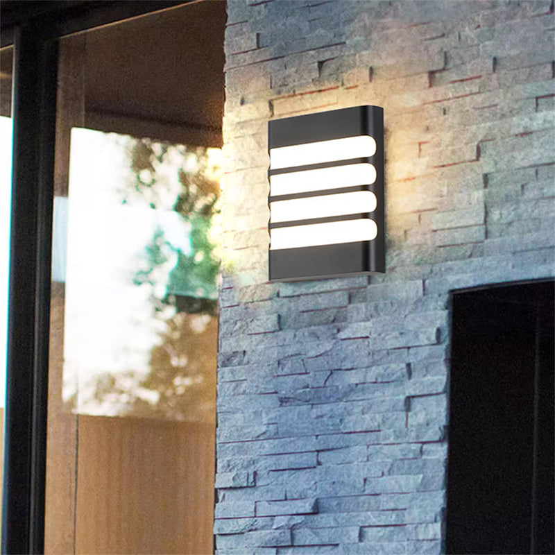 Raisa Outdoor Wall Lamp, 20W, 6000K, Black