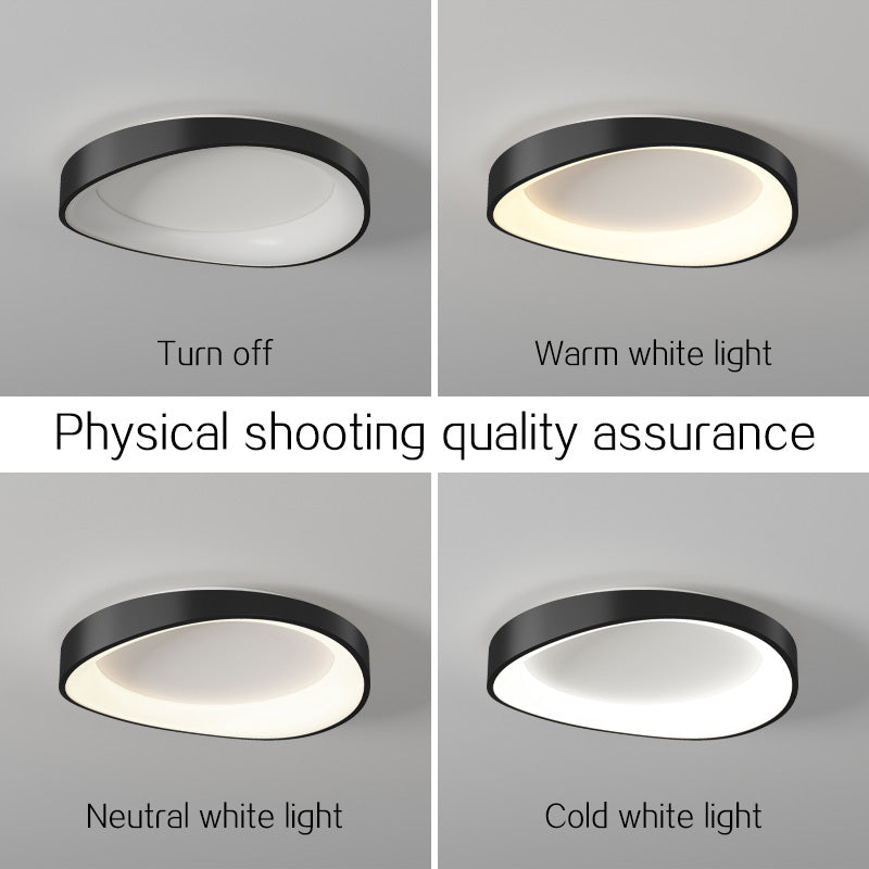 LED Ceiling Light with Remote Control, PL103/520BK, 30W, Diameter 49cm, Warm/Cold/Neutral Light, Black