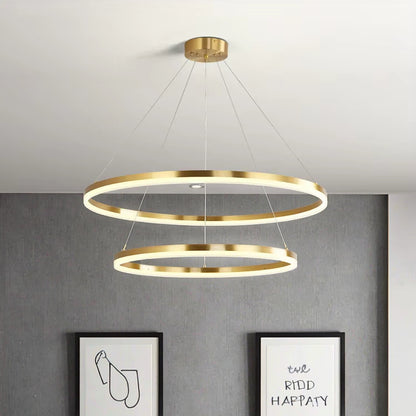 Christine 100W Dimmable LED Chandelier with Remote Control White Gold