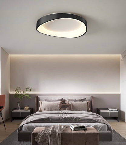LED Ceiling Light with Remote Control, PL103/520BK, 30W, Diameter 49cm, Warm/Cold/Neutral Light, Black