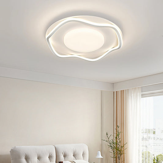 LED Lust with Modern Silva remote control, 106W, 2 circles, cold/hot/neutral light, unstable, white