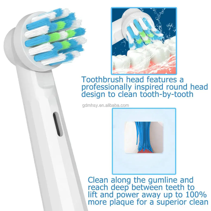 Set of 4 X Oral-B compatible refills 