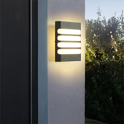 Raisa Outdoor Wall Lamp, 20W, 6000K, Black