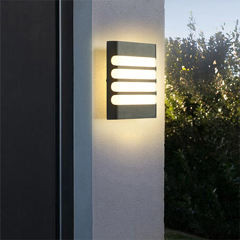 Raisa Outdoor Wall Lamp, 20W, 6000K, Black