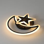 LED chandelier with remote control MOON AND STAR 45W, 2 Elements, Cold/Warm/Neutral light, Dimmable, Black