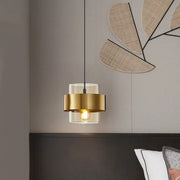 Suspended Chandelier LC866/1TN, 1XE27, Adjustable Height, Glass and Metal