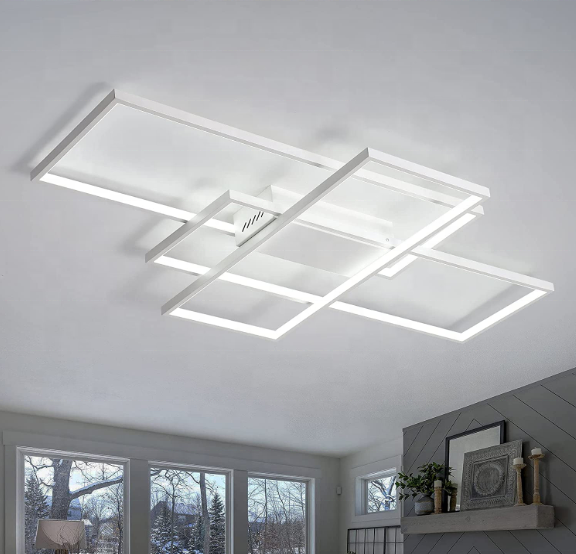 LED Chandelier with Remote Control Landyn 61W Dimmable White