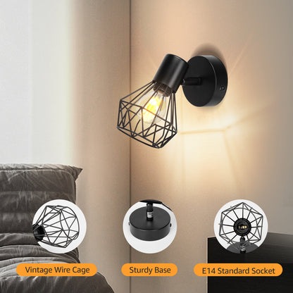 Chandelier with Lampshade, GRACIE, LC365/1BK, Diamond, 1XE14, Black, Metal