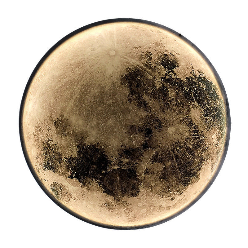 Moon Decorative LED Wall Light 34W Diameter 50CM Warm Neutral Cold Light 3000/4000/6000K