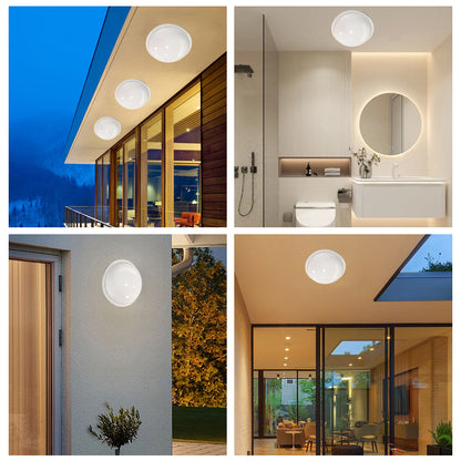 Outdoor LED wall light AX310/162WH, 12W, Cold Light 3000K, Diameter 16cm, IP65, White