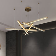 LED LED Ginevra with remote control, 31W, cold/hot/neutral light, golden