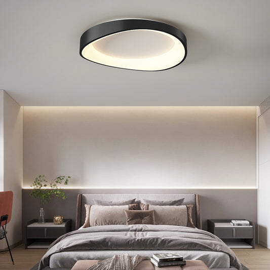 LED Ceiling Light with Remote Control, PL103/520BK, 30W, Diameter 49cm, Warm/Cold/Neutral Light, Black