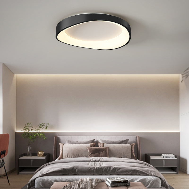 LED Ceiling Light with Remote Control, PL103/520BK, 30W, Diameter 49cm, Warm/Cold/Neutral Light, Black
